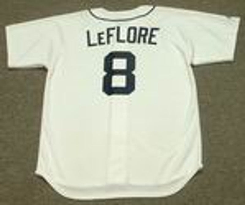 Ron Leflore Detroit Tigers 1976 Throwback Home Baseball Stitched Jersey | CTJS0539