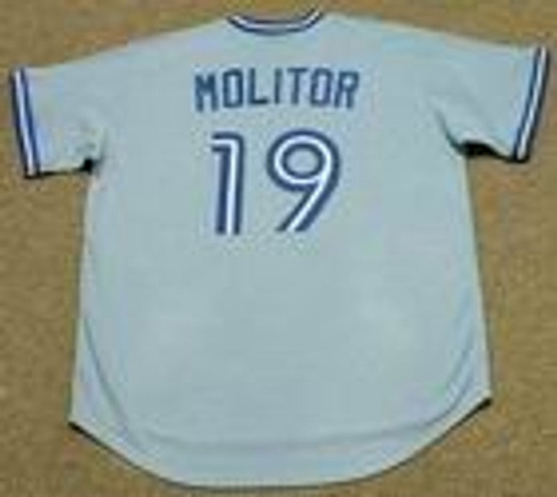 Paul Molitor Toronto Blue Jays Cooperstown Throwback Away Baseball Stitched Jersey | CTJS0851