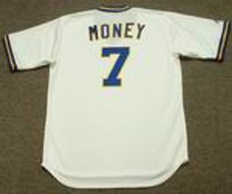 Don Money Milwaukee Brewers 1975 Home Throwback Baseball Stitched Jersey | CTJS2234