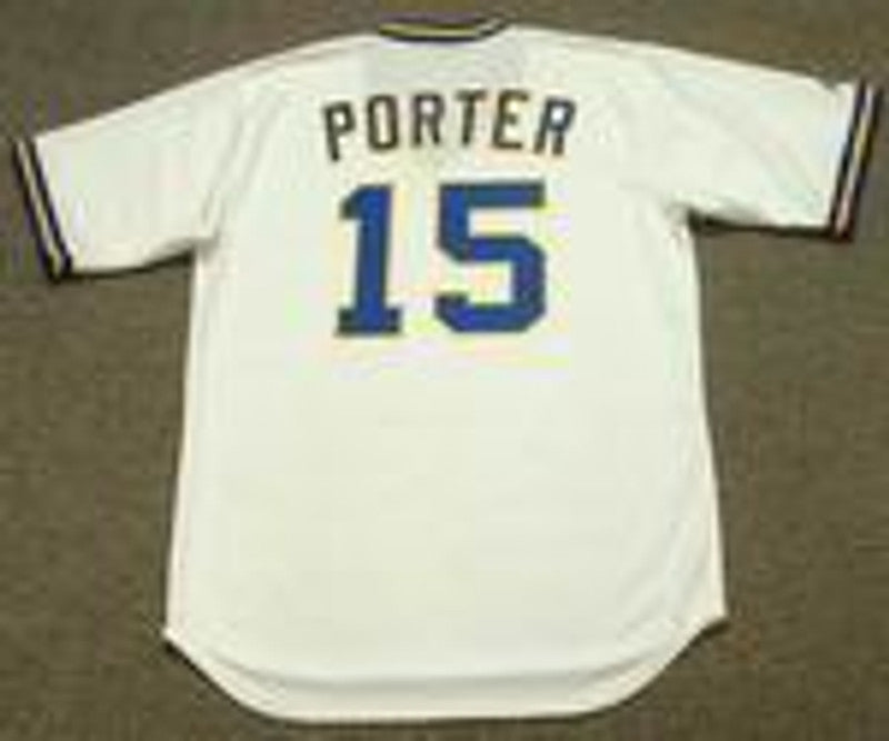 Darrell Porter Milwaukee Brewers 1975 Home Throwback Baseball Stitched Jersey | CTJS2428