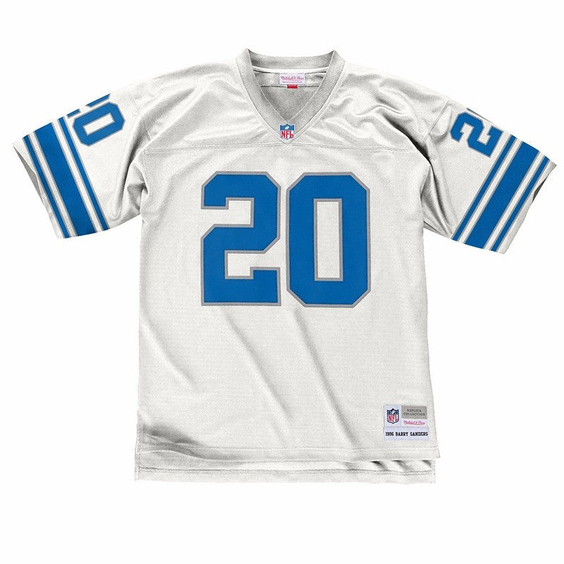 Barry Sanders 1996 Detroit Lions Road White Legacy Jersey | CTJS3307