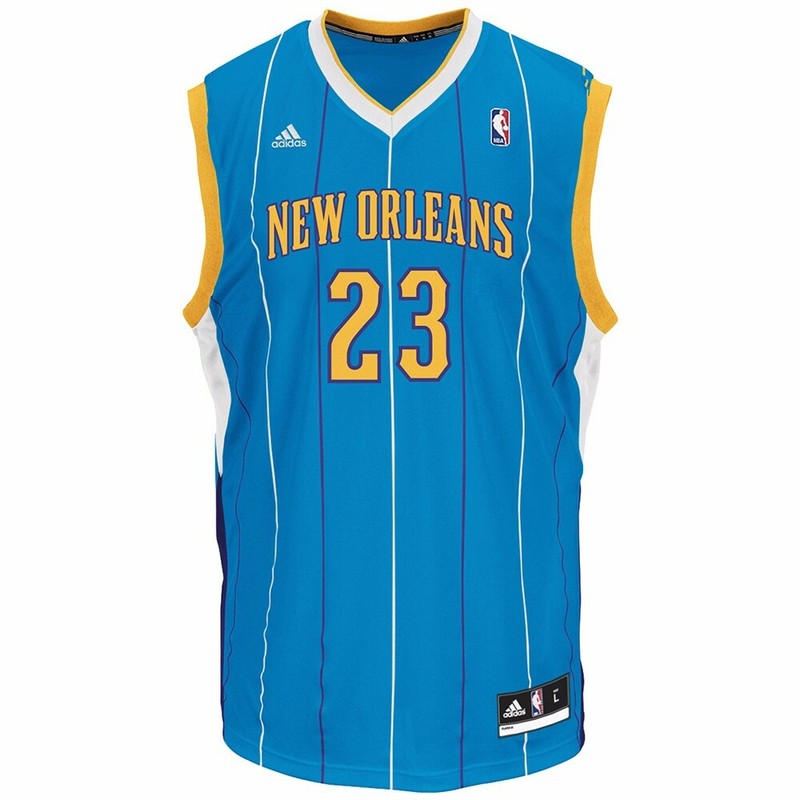 Anthony Davis New Orleans Hornets Replica Blue Jersey | CTJS3201