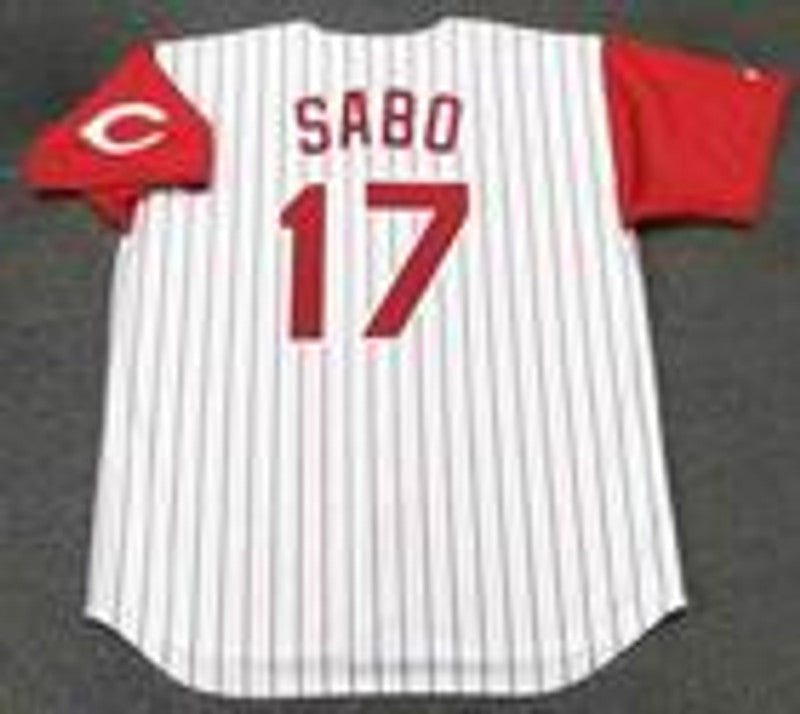 Chris Sabo Cincinnati Reds 1993 Throwback Home Baseball Stitched Jersey | CTJS2552