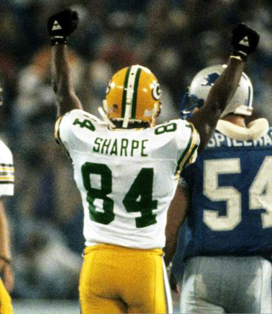 Green Bay Packers Sterling Sharpe NFL jersey front view