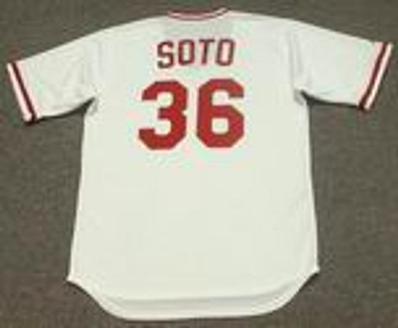 Mario Soto Cincinnati Reds 1984 Cooperstown Home Baseball Stitched Jersey | CTJS1174