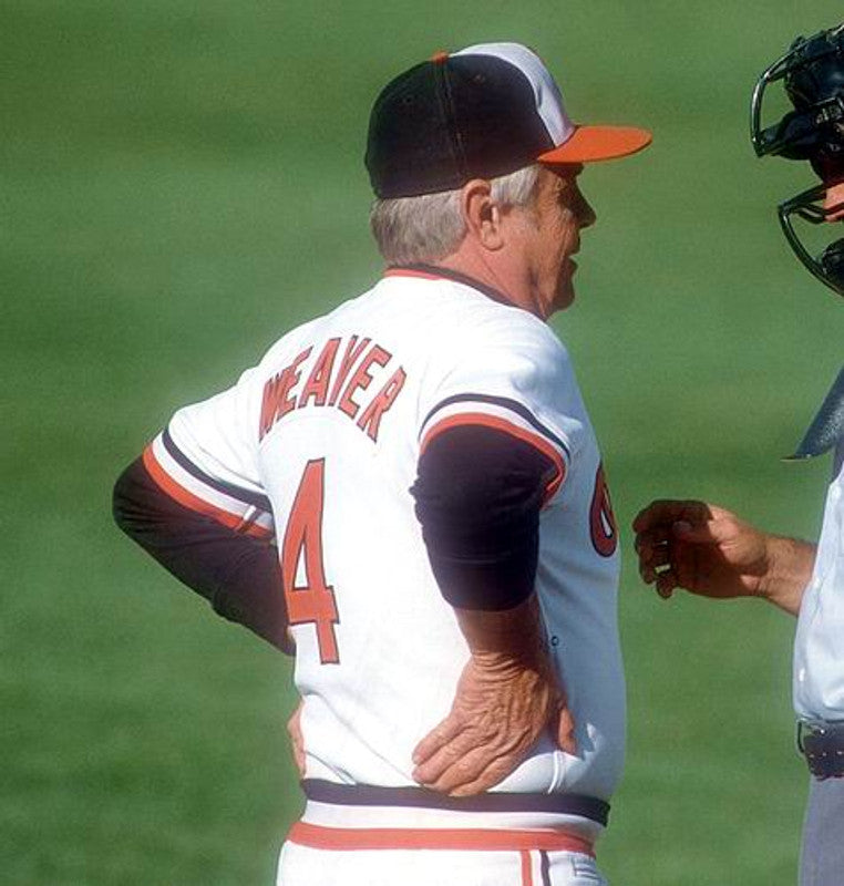 Earl Weaver Baltimore Orioles 1982 Cooperstown Throwback Baseball Stitched Jersey | CTJS2178