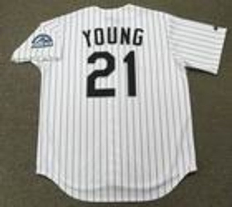 Eric Young Colorado Rockies 1996 Throwback Home Baseball Stitched Jersey | CTJS2127