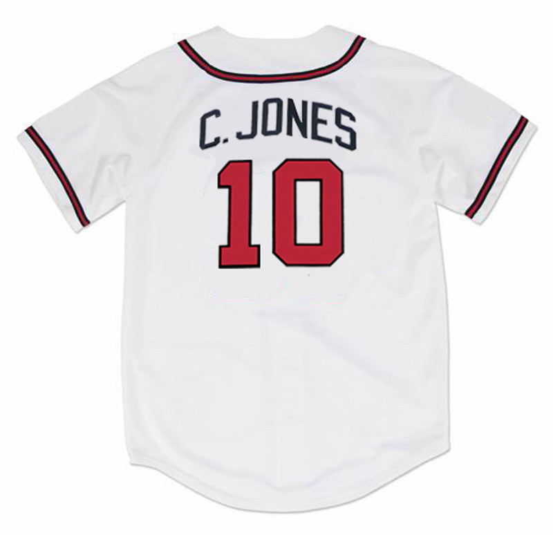 Chipper Jones Atlanta Braves 1995 Home Throwback Baseball Stitched Jersey | CTJS2560