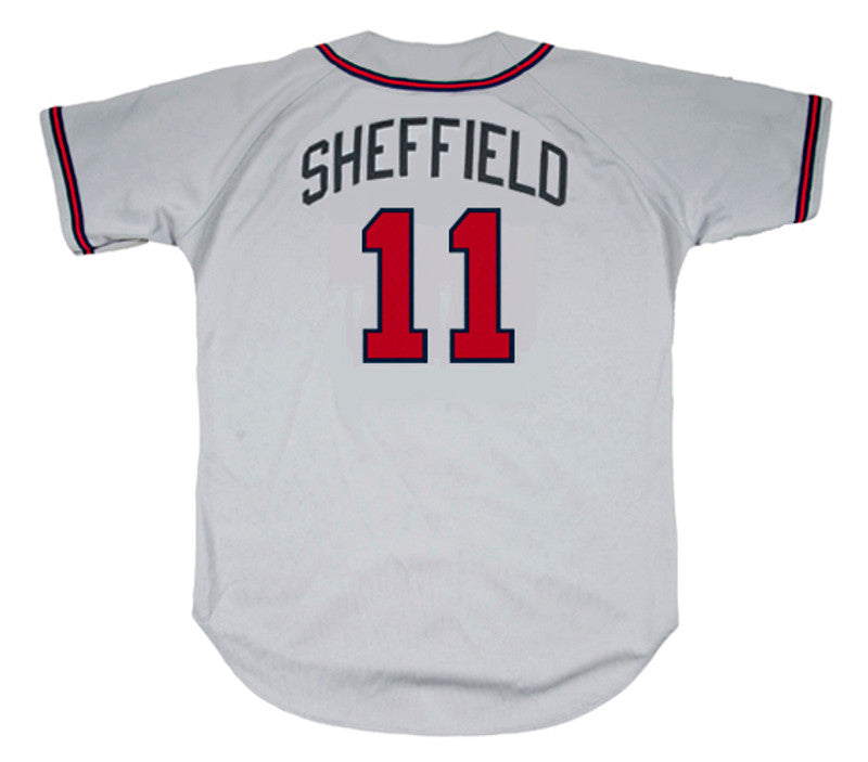Gary Sheffield Atlanta Braves 2003 Away Throwback Baseball Stitched Jersey | CTJS2007