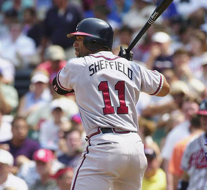 Gary Sheffield Atlanta Braves 2003 Away Throwback Baseball Stitched Jersey | CTJS2007