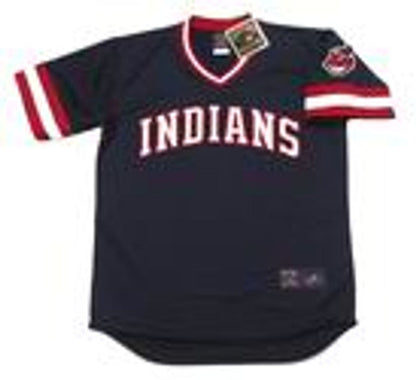 Cleveland Indians 1980S Cooperstown Throwback Away Baseball Stitched Jersey | CTJS2503