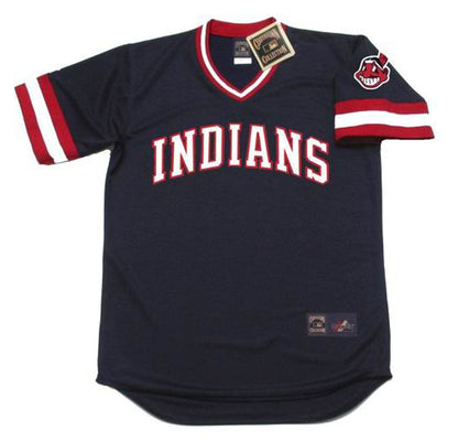 Cleveland Indians 1980S Cooperstown Throwback Away Baseball Stitched Jersey | CTJS2503