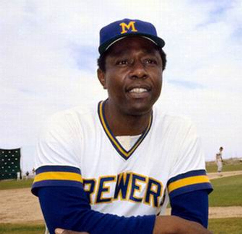 Hank Aaron Milwaukee Brewers 1975 Cooperstown Throwback Home Stitched Jersey | CTJS1900
