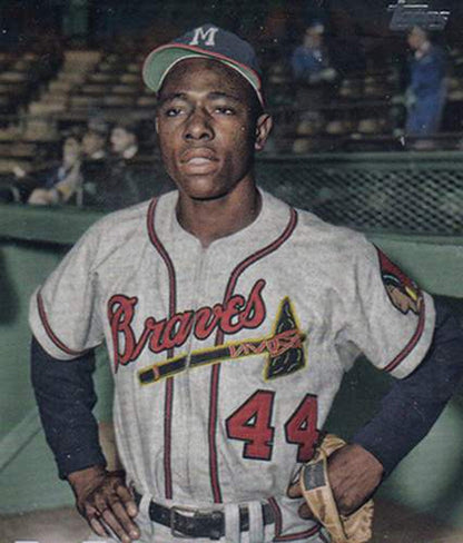 Hank Aaron Milwaukee Braves 1955 Away Throwback Baseball Stitched Jersey | CTJS1904