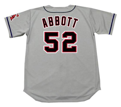Jim Abbott California Angels 1996 Throwback Away Baseball Stitched Jersey | CTJS1710