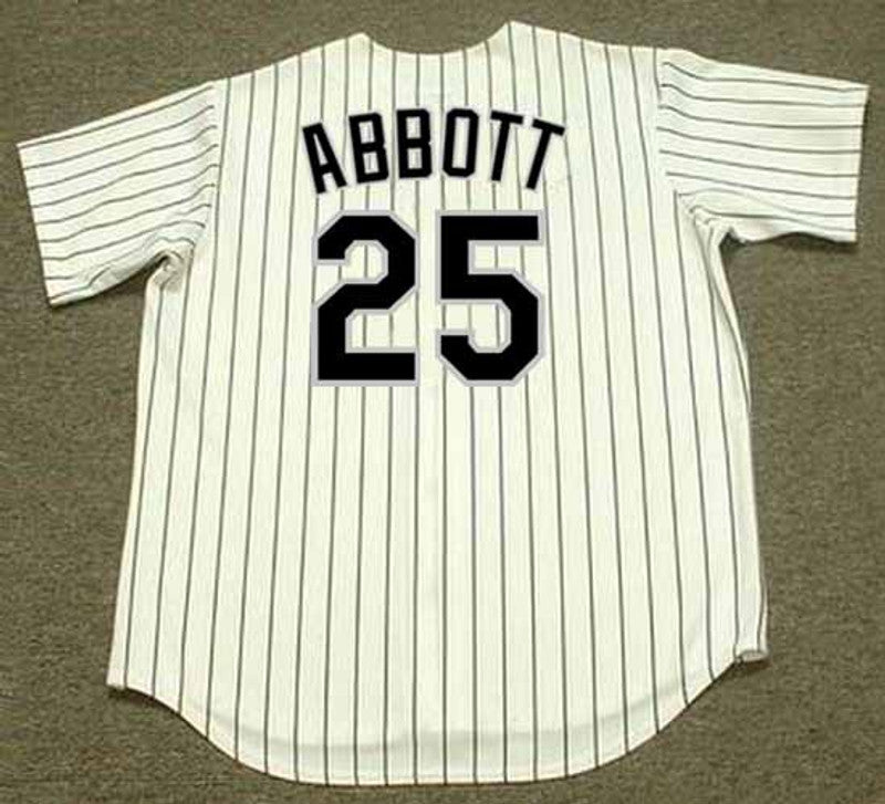 Jim Abbott Chicago White Sox 1998 Home Throwback Baseball Stitched Jersey | CTJS1709