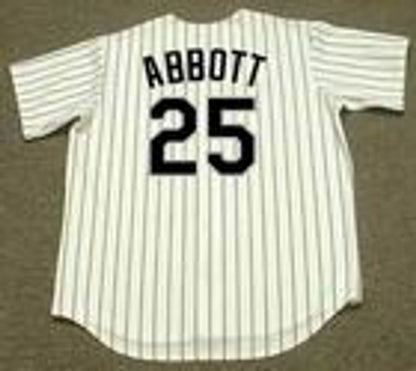 Jim Abbott Chicago White Sox 1998 Home Throwback Baseball Stitched Jersey | CTJS1709