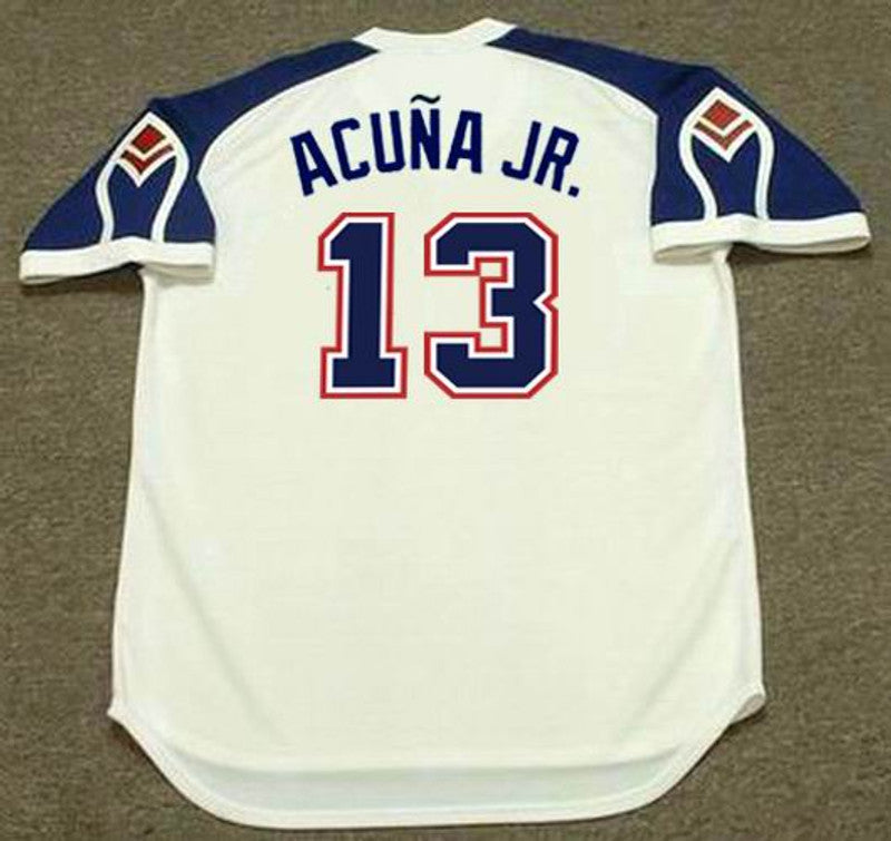 Ronald Acuna Jr Atlanta Braves 1970S Home Throwback Baseball Stitched Jersey | CTJS0521