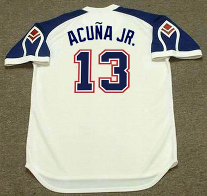 Ronald Acuna Jr Atlanta Braves 1970S Home Throwback Baseball Stitched Jersey | CTJS0521