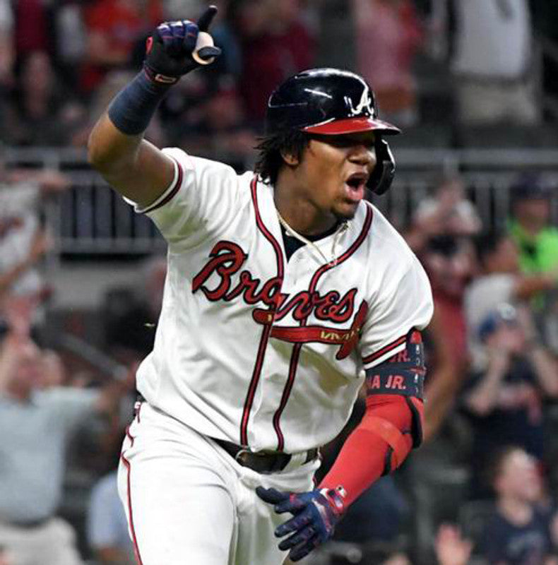 Ronald Acuna Jr Atlanta Braves 2018 Home Baseball Stitched Jersey | CTJS0523