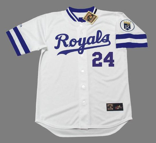 Willie Aikens Kansas City Royals 1983 Cooperstown Home Baseball Stitched Jersey | CTJS0064