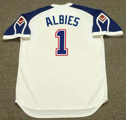 Ozzie Albies Atlanta Braves 1970S Home Throwback Baseball Stitched Jersey | CTJS0885