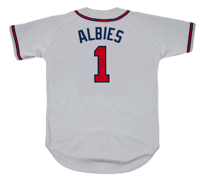 Ozzie Albies Atlanta Braves Away Baseball Stitched Jersey | CTJS0886