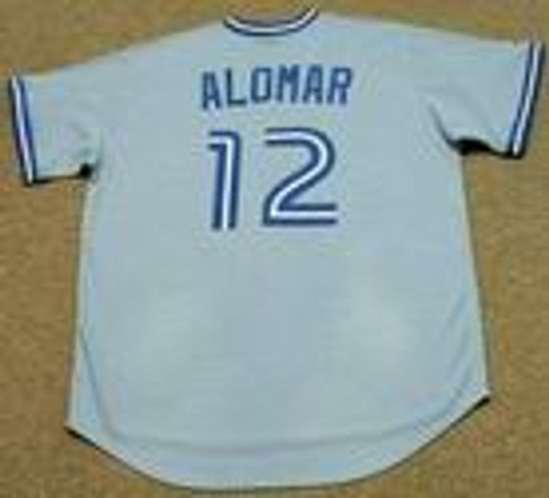 Roberto Alomar Toronto Blue Jays Cooperstown Throwback Away Baseball Stitched Jersey | CTJS0617