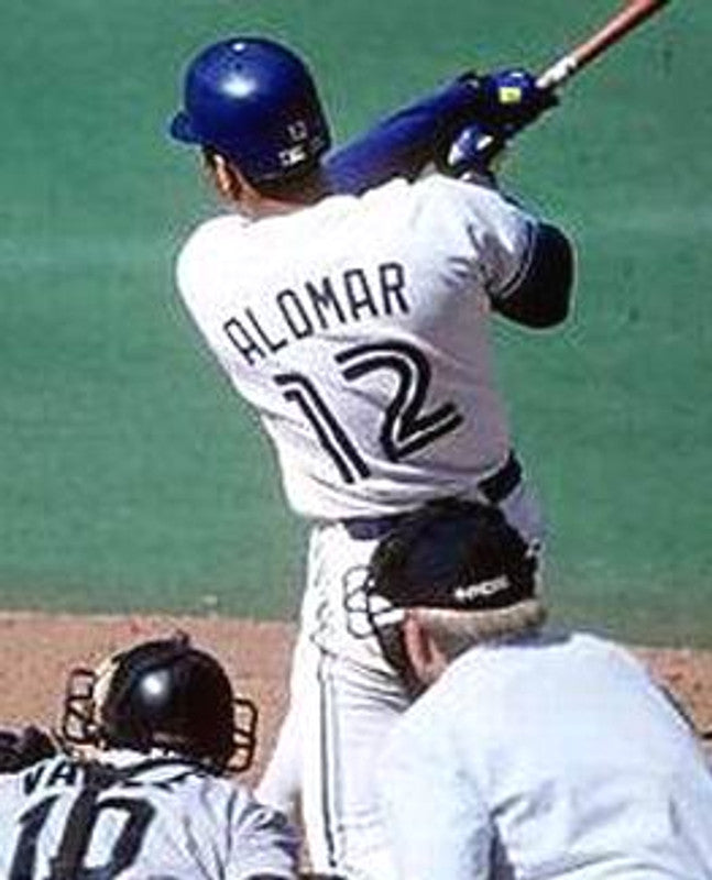 Roberto Alomar Toronto Blue Jays Cooperstown Throwback Away Baseball Stitched Jersey | CTJS0617