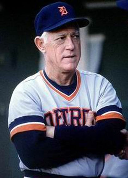 Sparky Anderson Detroit Tigers 1984 Cooperstown Throwback Away Baseball Stitched Jersey | CTJS0360