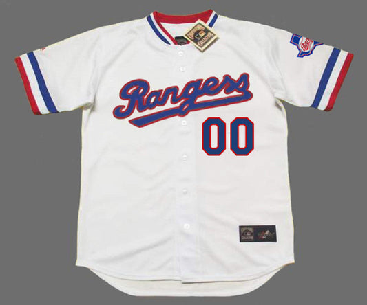 Texas Rangers 1980S Throwback Home Custom Name Number Stitched Baseball Jersey | CTJS0274