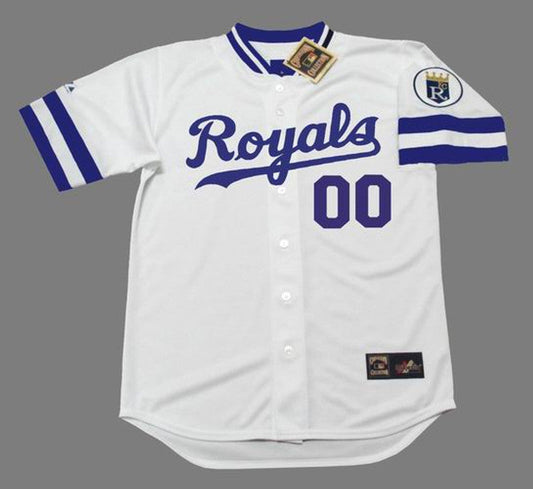 Kansas City Royals 1980S Cooperstown Home Custom Name Number Stitched Baseball Jersey | CTJS1420