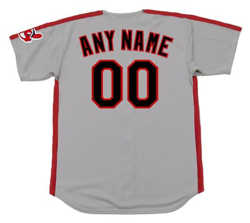 Cleveland Indians 1990S Throwback Road Custom Name Number Stitched Jersey | CTJS2494
