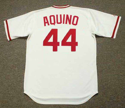 Aristides Aquino Cincinnati Reds 1975 Home Baseball Throwback Stitched Jersey | CTJS3010