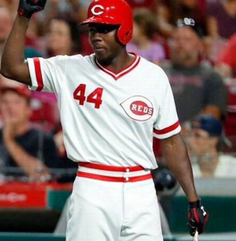 Aristides Aquino Cincinnati Reds 1975 Home Baseball Throwback Stitched Jersey | CTJS3010