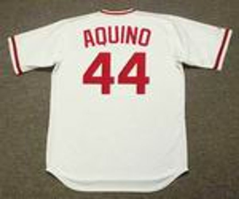 Aristides Aquino Cincinnati Reds 1975 Home Baseball Throwback Stitched Jersey | CTJS3010