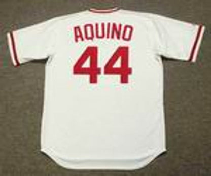 Aristides Aquino Cincinnati Reds 1975 Home Baseball Throwback Stitched Jersey | CTJS3010