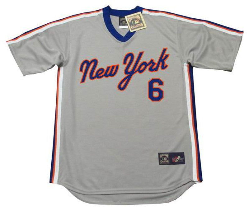 Wally Backman New York Mets 1987 Cooperstown Away Baseball Stitched Jersey | CTJS0093