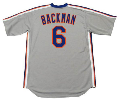 Wally Backman New York Mets 1987 Cooperstown Away Baseball Stitched Jersey | CTJS0093