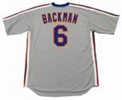 Wally Backman New York Mets 1987 Cooperstown Away Baseball Stitched Jersey | CTJS0093