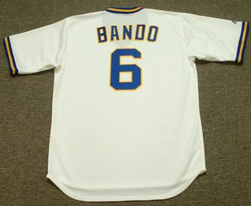 Sal Bando Milwaukee Brewers 1977 Cooperstown Throwback Home Stitched Baseball Jersey | CTJS0464