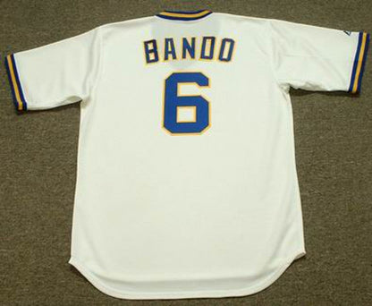 Sal Bando Milwaukee Brewers 1977 Cooperstown Throwback Home Stitched Baseball Jersey | CTJS0464