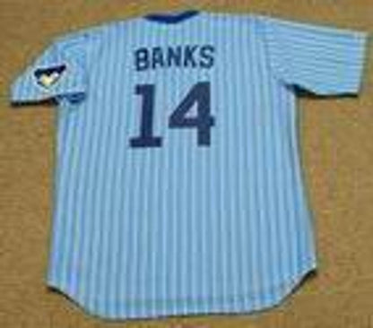 Ernie Banks Chicago Cubs Away Throwback Baseball Stitched Jersey | CTJS2122