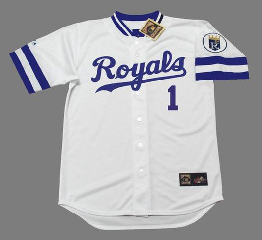 Buddy Biancalana Kansas City Royals 1985 Home Throwback Baseball Stitched Jersey | CTJS2702
