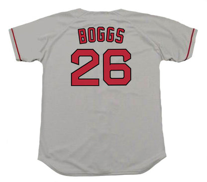 Wade Boggs Boston Red Sox 1990 Throwback Away Baseball Stitched Jersey | CTJS0095