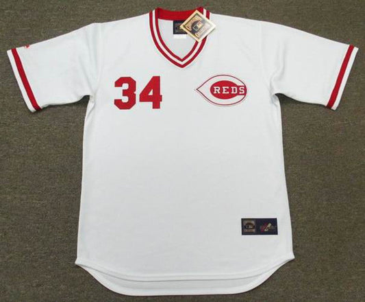 Pedro Borbon Cincinnati Reds 1975 Cooperstown Throwback Baseball Stitched Jersey | CTJS0846