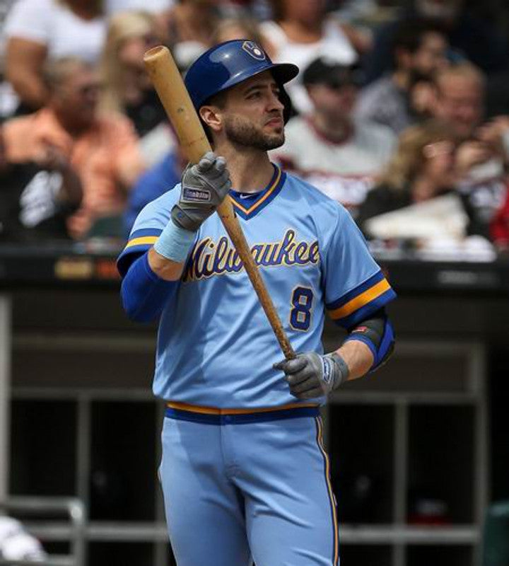 Ryan Braun Milwaukee Brewers 1980S Away Throwback Baseball Stitched Jersey | CTJS0486