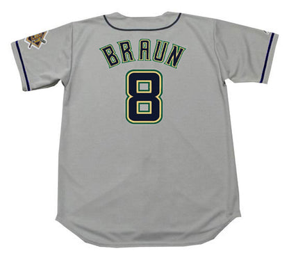 Ryan Braun Milwaukee Brewers 1990S Away Throwback Baseball Stitched Jersey | CTJS0484