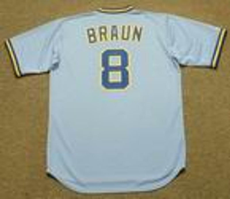 Ryan Braun Milwaukee Brewers 1980S Away Throwback Baseball Stitched Jersey | CTJS0486