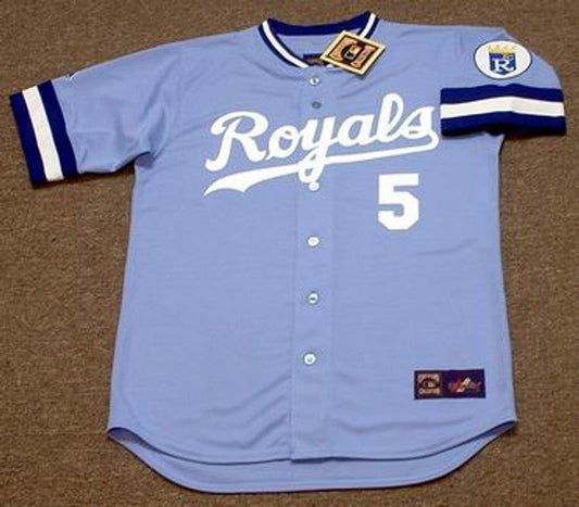 George Brett Kansas City Royals 1985 Cooperstown Away Baseball Stitched Jersey | CTJS1972
